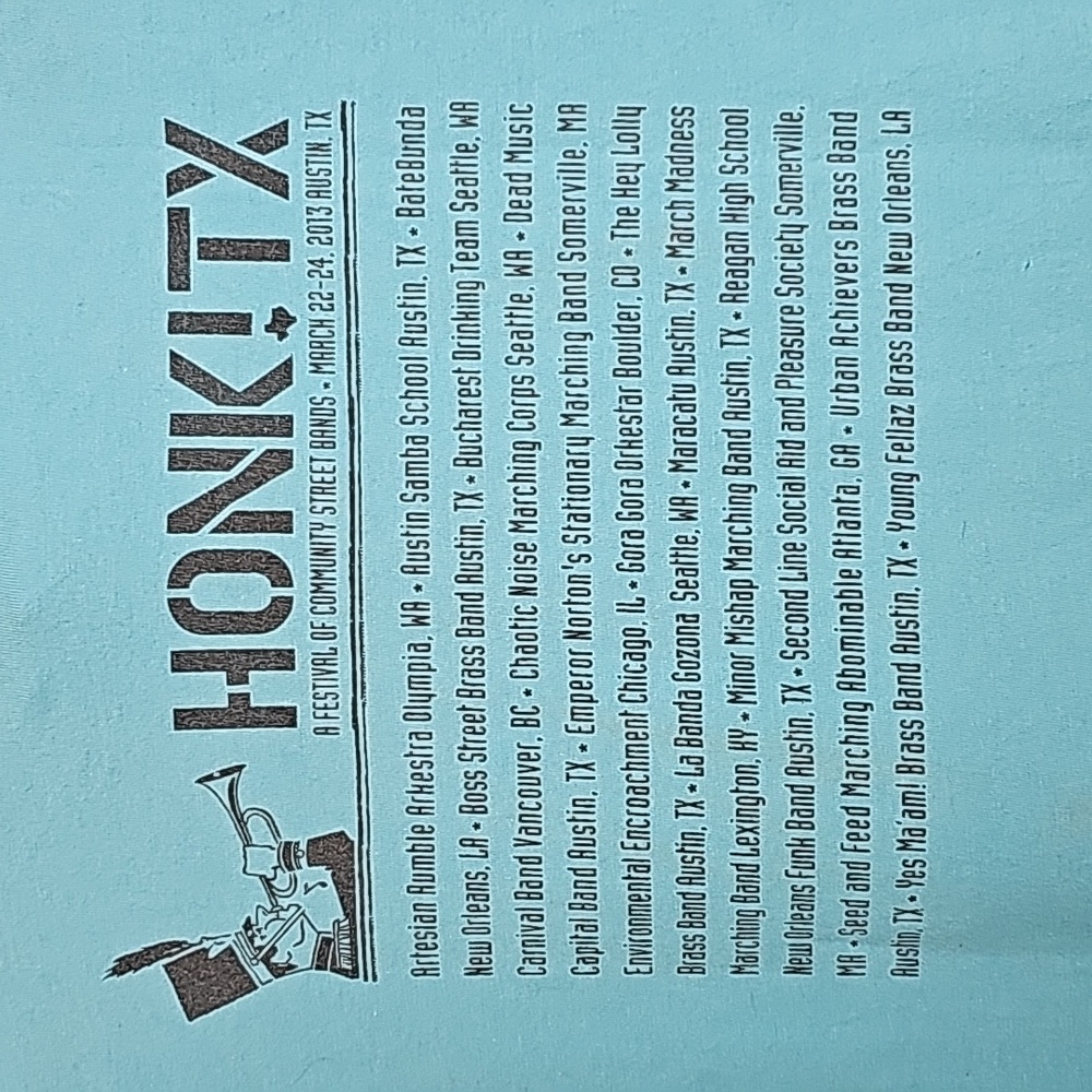 Honk TX event T-shirt Austin, TX March 2013 XL cow cattle logo unisex - Picture 4 of 5
